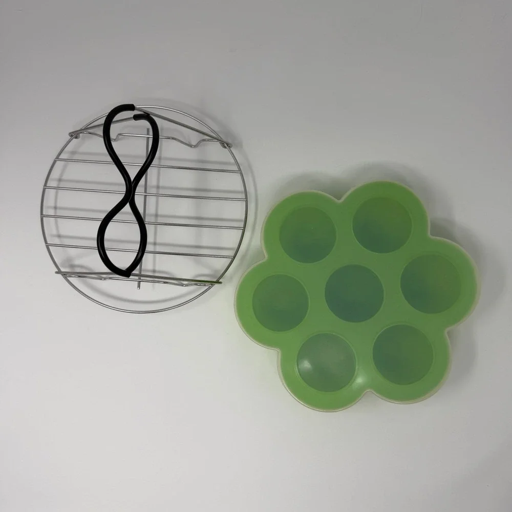 Instant Pot Silicone Egg Bite Mold‎ & Lift Rack Set Pressure Cooker Accessories